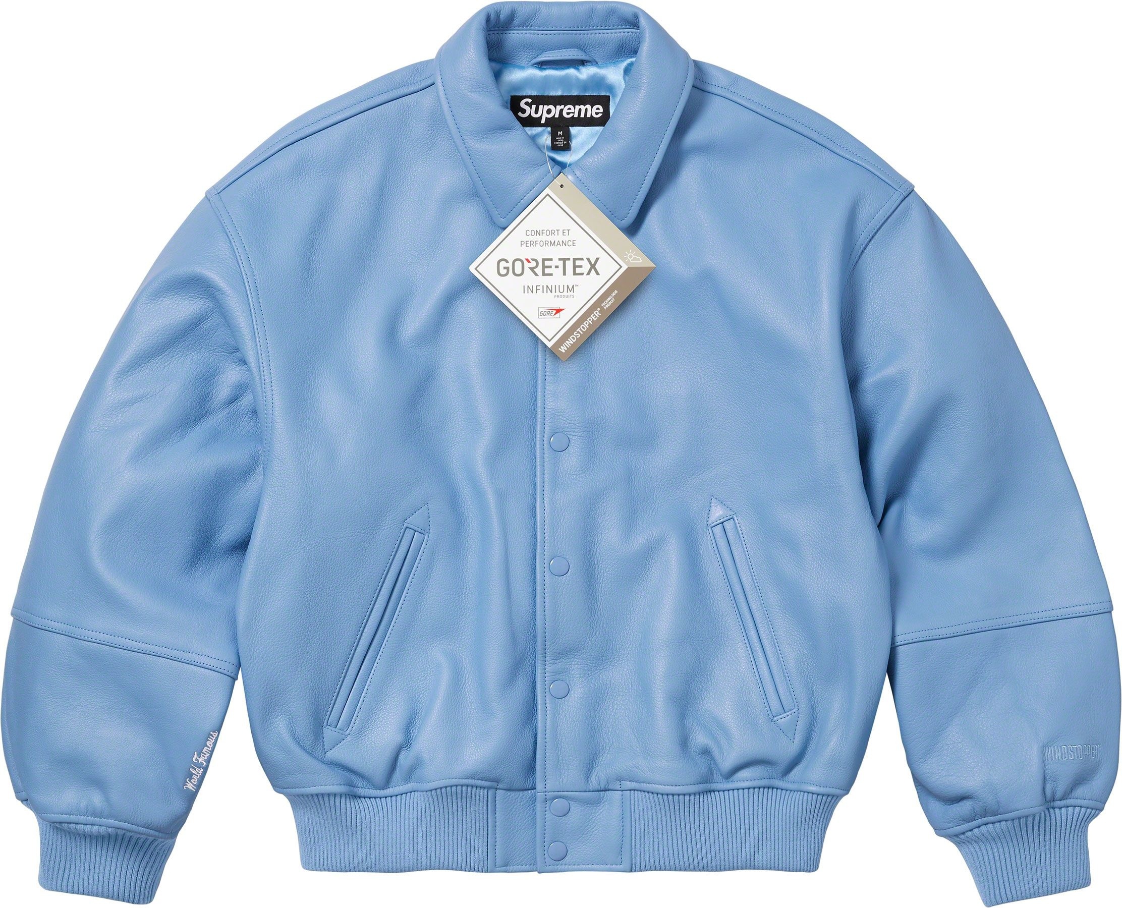GORE-TEX Infinium WINDSTOPPER® Leather Varsity Jacket view 21